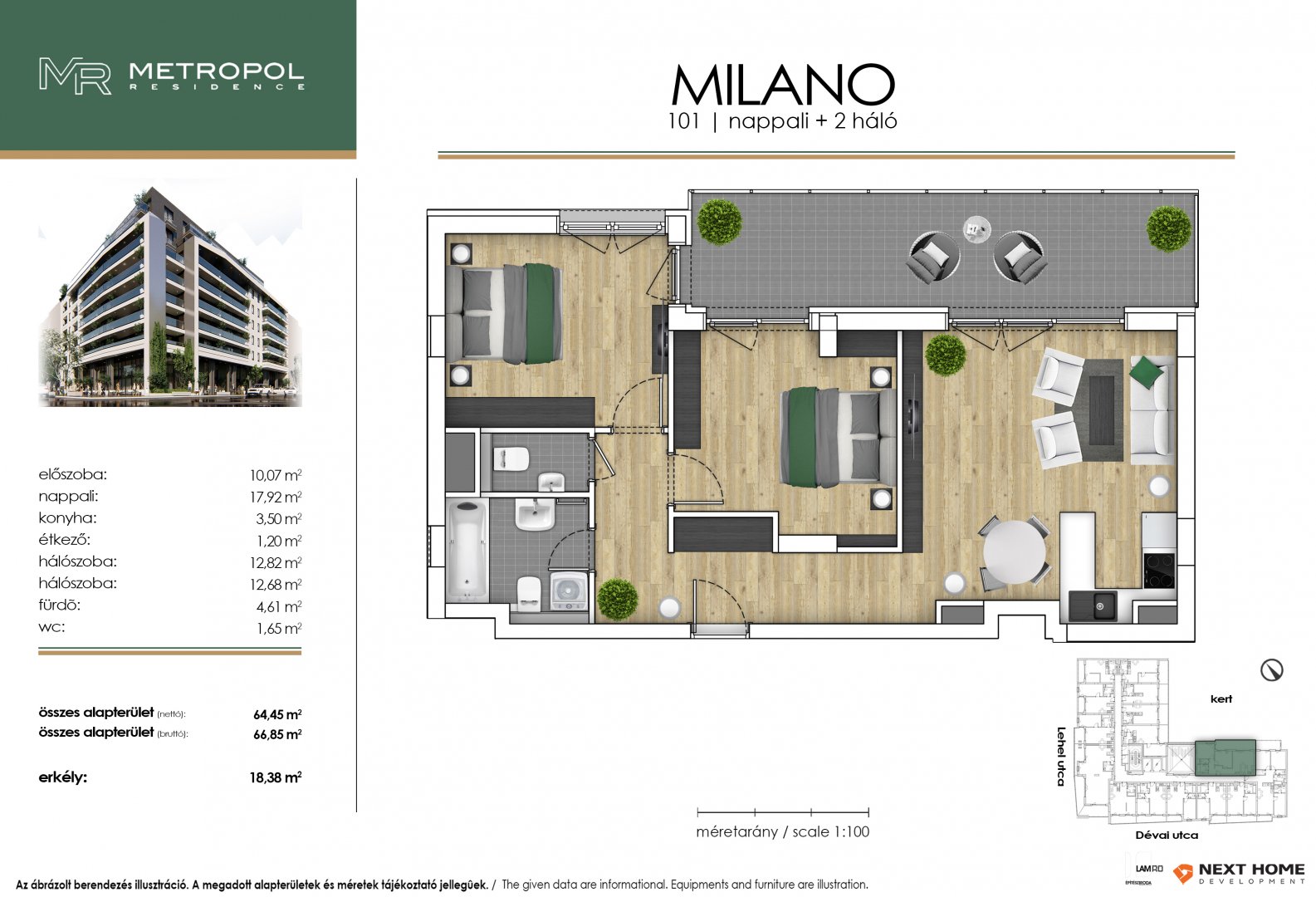 3 bed · 67m² · 122.339.320 ft