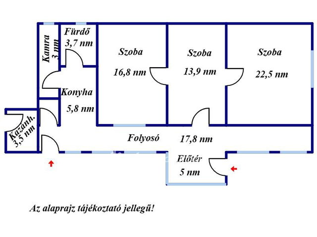 Eladó családi ház, Gyulán 49.9 M Ft, 3 szobás