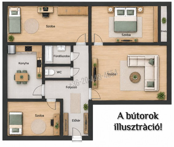 Eladó panellakás, Szegeden 56 M Ft, 2+2 szobás
