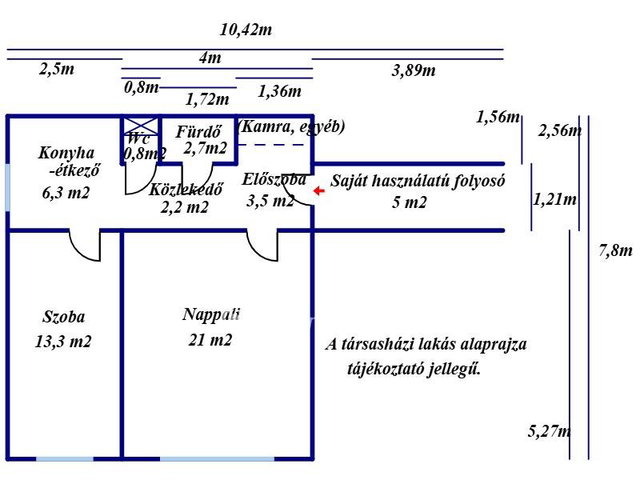 Eladó panellakás, Kecskeméten 43.5 M Ft, 2 szobás