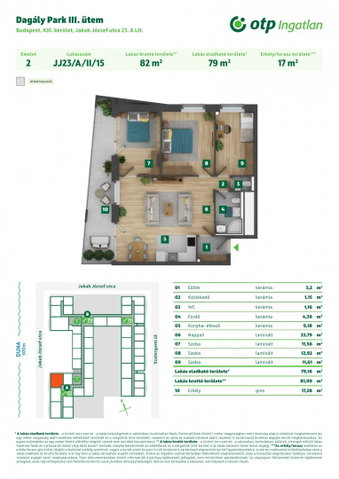 Eladó téglalakás, XIII. kerületben, Jakab József utcában