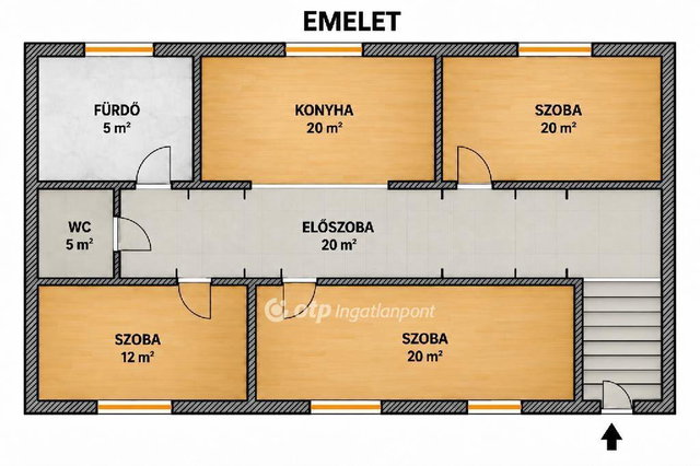 Eladó családi ház, Adonyban 75 M Ft, 5+2 szobás