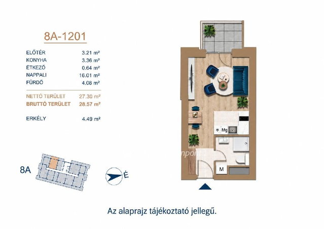 Eladó téglalakás, Budapesten, III. kerületben 65.1 M Ft