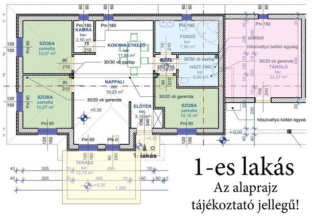 Eladó családi ház, Bugyin 79.99 M Ft, 4 szobás