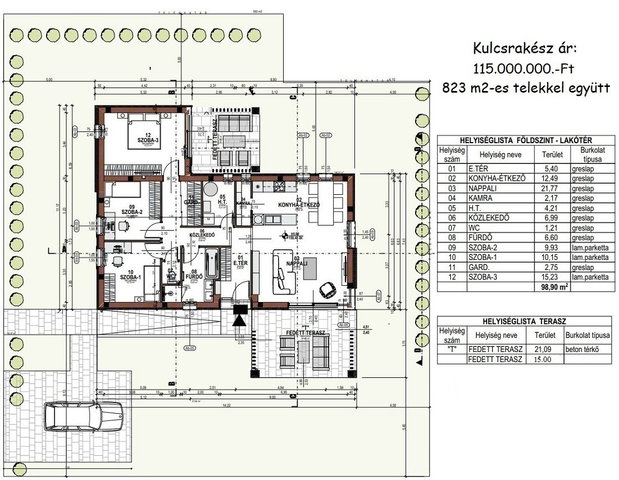 Eladó családi ház, Fertőszéplakon 115 M Ft, 4 szobás