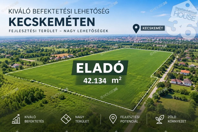 Eladó telek, Kecskeméten 225 M Ft / költözzbe.hu