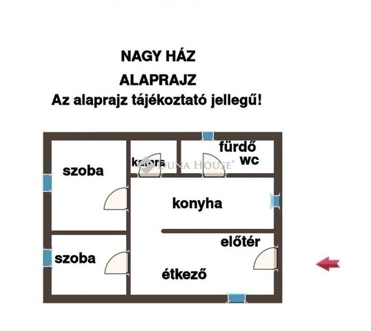Eladó családi ház, Gyálon 44.9 M Ft, 3 szobás