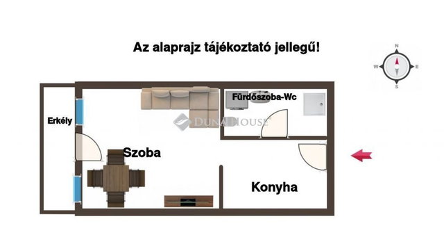 Eladó téglalakás, Fonyódon 32.9 M Ft, 1 szobás