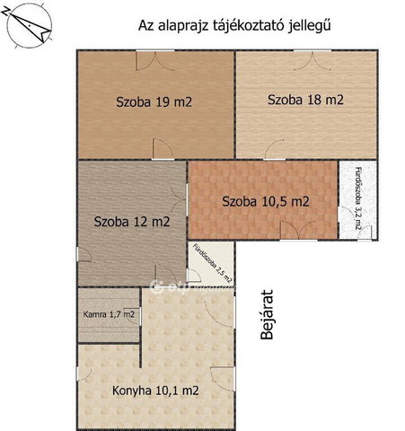 Eladó családi ház, Akasztón 18.6 M Ft, 3+1 szobás