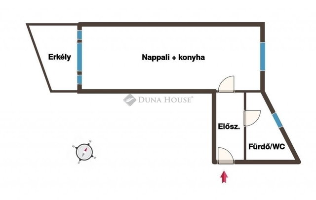 Eladó téglalakás, Kecskeméten 62.5 M Ft, 1 szobás