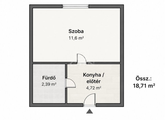 Eladó téglalakás, Kecskeméten 28 M Ft, 1 szobás