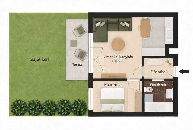 Eladó téglalakás, Budapesten, VI. kerületben 95 M Ft, 2 szobás