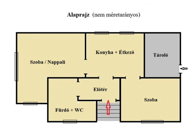 Eladó családi ház, Pápán 34.8 M Ft, 2 szobás