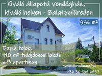 Eladó családi ház, Balatonfüreden 295 M Ft, 14 szobás