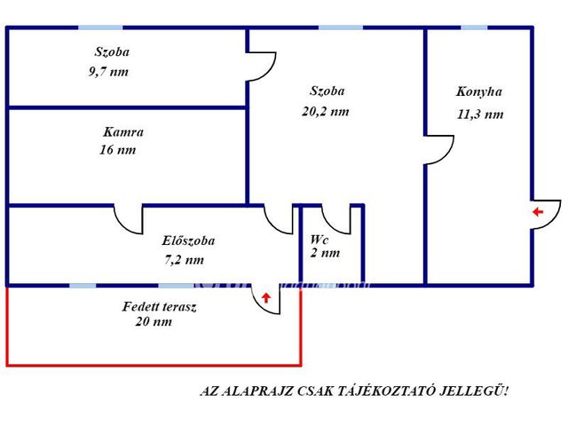 Eladó családi ház, Tiszasason 16 M Ft, 2 szobás