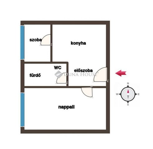 Eladó téglalakás, Pécsett, Hunyadi János utcában 43 M Ft