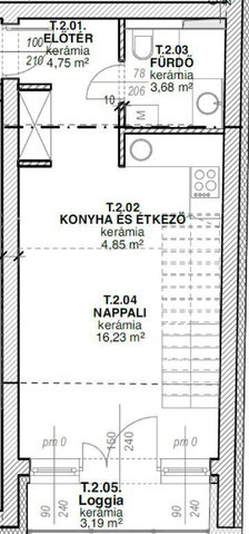 Eladó téglalakás, Nyíregyházán 47.7 M Ft, 1 szobás