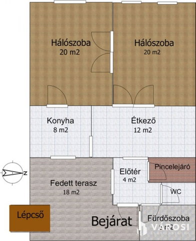 Eladó családi ház, Tapolcán 56 M Ft, 4 szobás