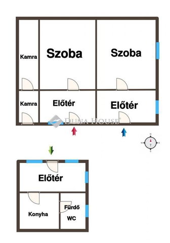 Eladó családi ház, Kiskunfélegyházán 17.5 M Ft, 2 szobás