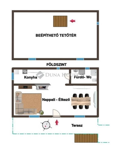 Eladó családi ház, Kulcson 23 M Ft, 1 szobás