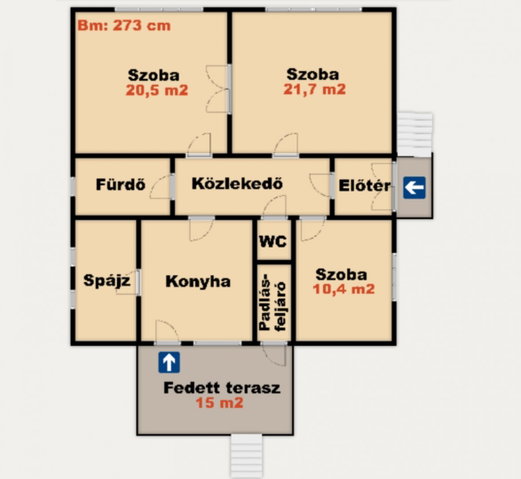 Eladó családi ház, Kiskunhalason 39.9 M Ft, 3 szobás