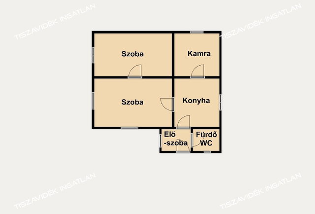 Eladó családi ház, Nagykörűn 8.99 M Ft, 2 szobás