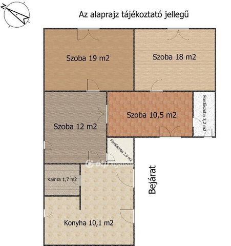 Eladó családi ház, Akasztón 18.6 M Ft, 3+1 szobás