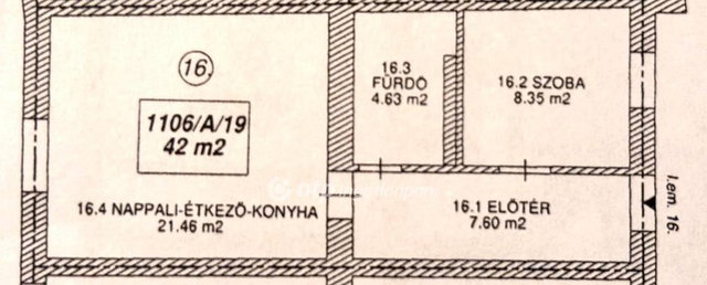 Eladó téglalakás, Szolnokon 50.4 M Ft, 1+1 szobás