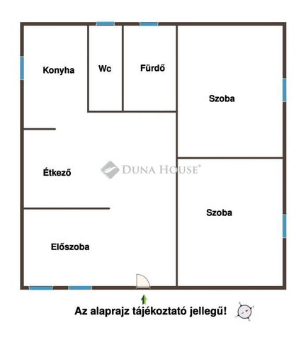 Eladó családi ház, Dánszentmiklóson 21.5 M Ft, 2 szobás