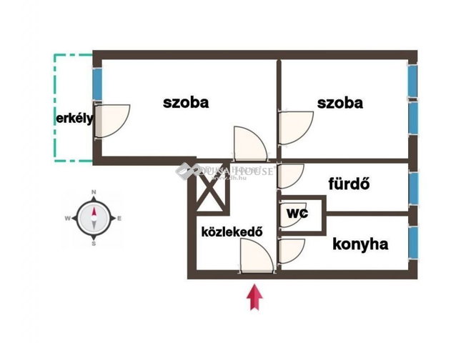 Eladó téglalakás, Kecskeméten 34.9 M Ft, 2 szobás