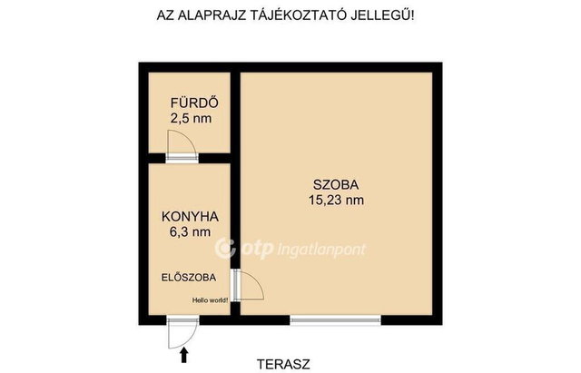 Eladó téglalakás, Budapesten, X. kerületben 36 M Ft, 1 szobás