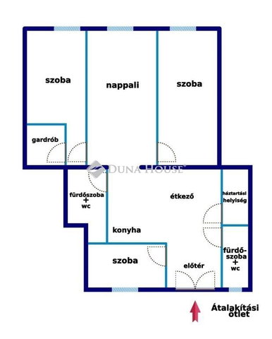 Eladó téglalakás, Budapesten, V. kerületben 199.9 M Ft, 2 szobás