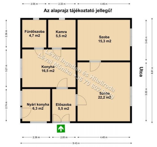 Eladó családi ház, Újkígyóson 9.9 M Ft, 2 szobás