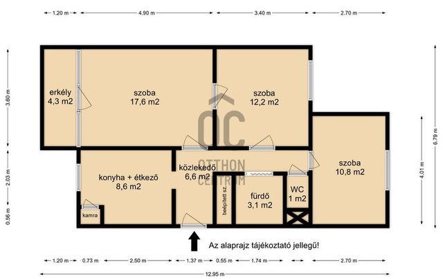 Eladó téglalakás, Nagykanizsán 39.9 M Ft, 3 szobás