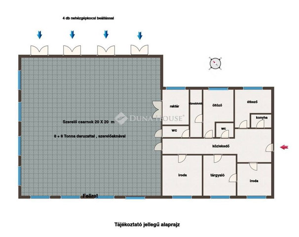 Kiadó ipari ingatlan, Veresegyházon 5605 E Ft / hó