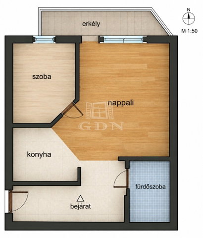 Eladó téglalakás, Budapesten, IX. kerületben 66 M Ft, 1+1 szobás