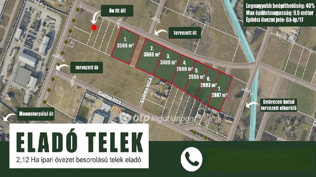 Eladó telek, Debrecenben 850 M Ft / költözzbe.hu