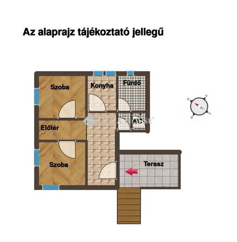 Eladó téglalakás, Budakalászon 46.5 M Ft, 2 szobás