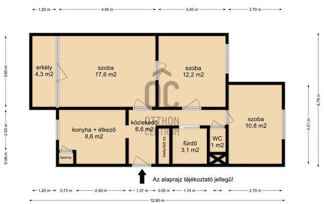 Eladó téglalakás, Nagykanizsán 39.9 M Ft, 3 szobás
