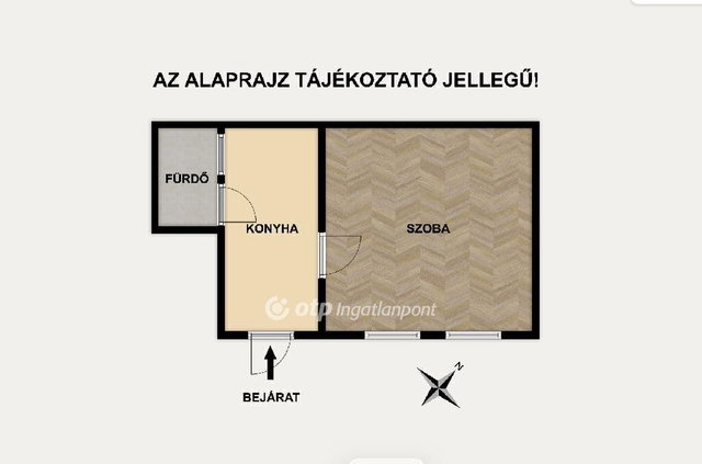 Eladó téglalakás, Budapesten, IV. kerületben 47.5 M Ft, 1 szobás