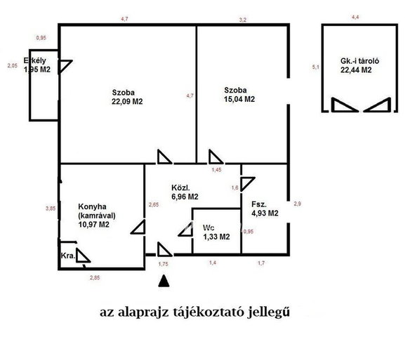 Eladó téglalakás, Szegeden 68.4 M Ft, 2 szobás