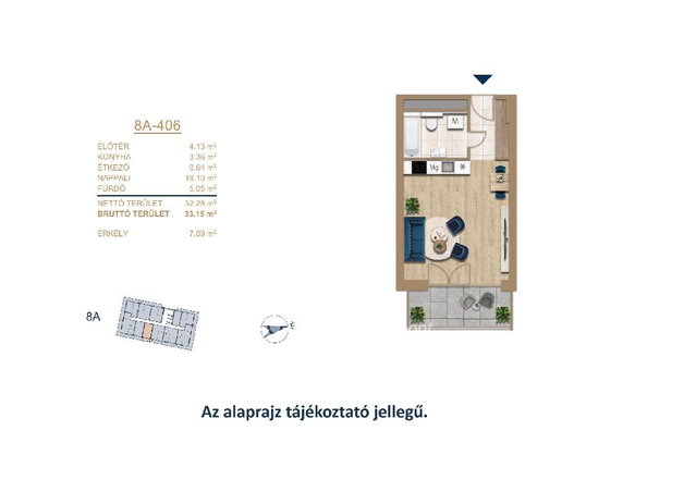 Eladó téglalakás, Budapesten, III. kerületben 74 M Ft, 1 szobás