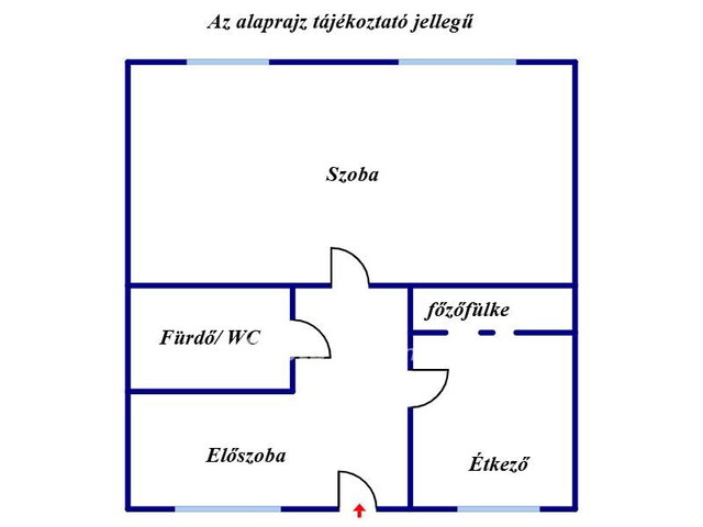 Eladó téglalakás, Szegeden 55 M Ft, 1 szobás