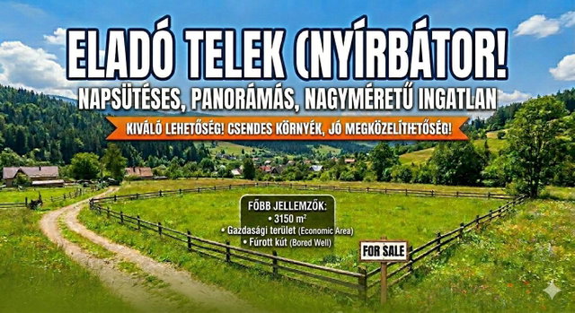 Eladó telek, Nyírbátorban 15.999 M Ft / költözzbe.hu