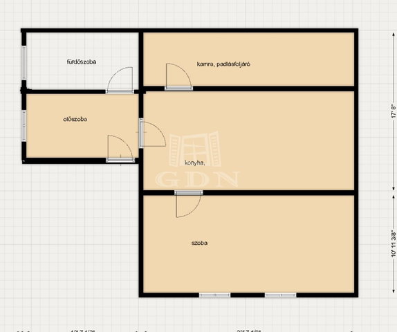 Eladó családi ház, Zalaegerszegen 12.9 M Ft, 1 szobás