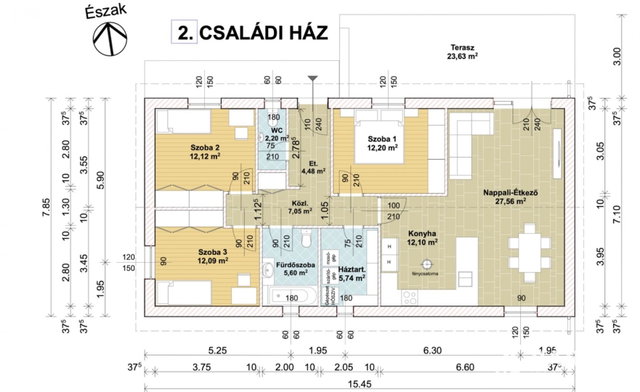 Eladó családi ház, Röszkén 69.99 M Ft, 4 szobás