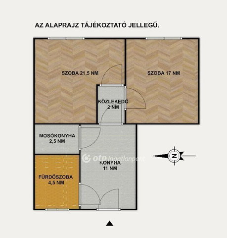 Eladó téglalakás, Budapesten, II. kerületben 89.9 M Ft, 2 szobás