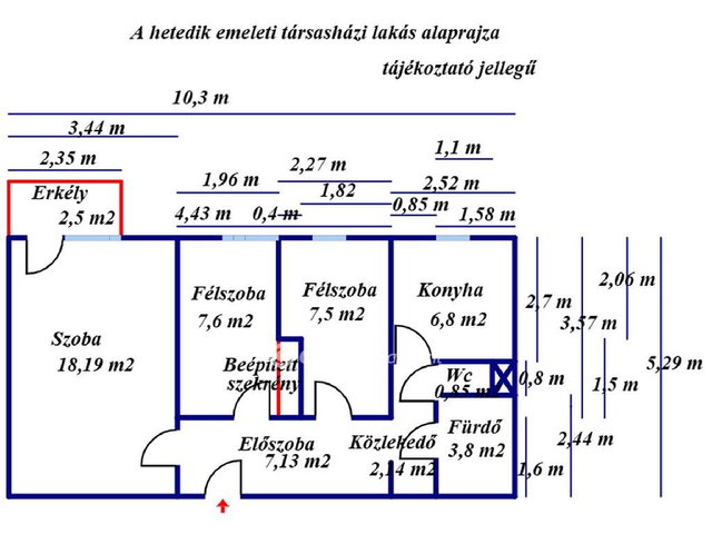Eladó panellakás, Szolnokon 36.9 M Ft, 1+2 szobás