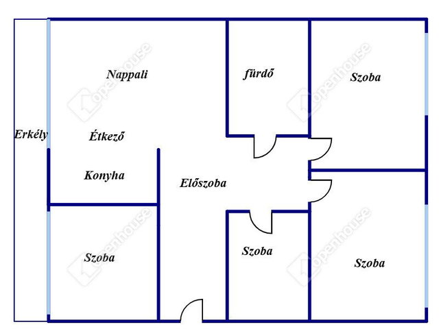 Kiadó téglalakás, albérlet, Debrecenben 525 E Ft / hó, 4 szobás