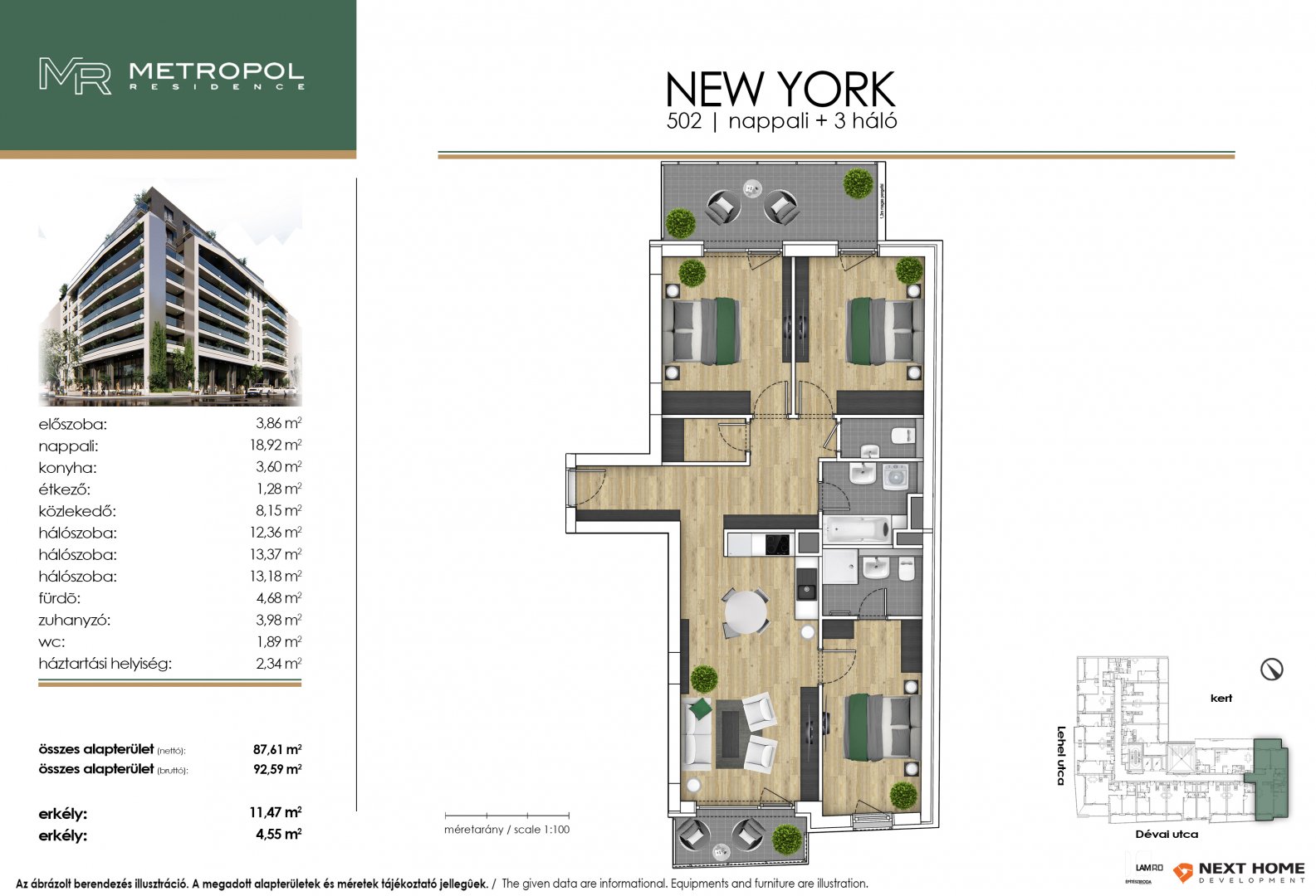 4 bed · 93m² · 164.800.000 ft